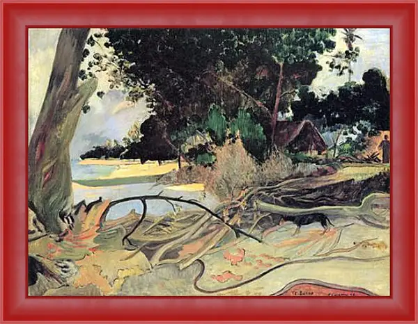 Картина в раме - The Hibiscus Tree. Поль Гоген Картина в раме - The Hibiscus Tree. Поль Гоген