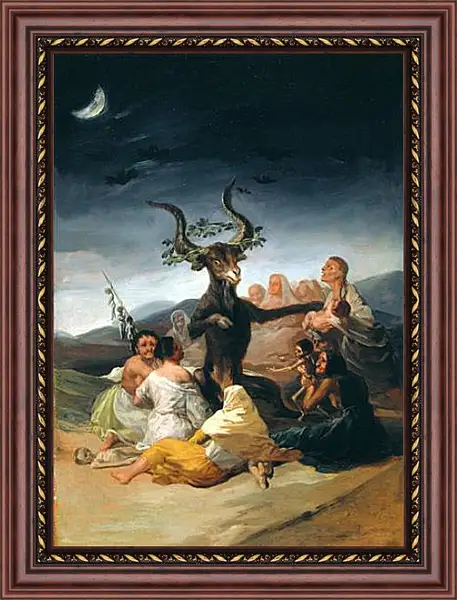 Картина в раме - El Aquelarre. Франсиско Гойя Картина в раме - El Aquelarre. Франсиско Гойя