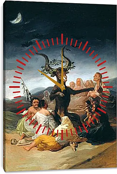 Часы картина - El Aquelarre. Франсиско Гойя Часы картина - El Aquelarre. Франсиско Гойя