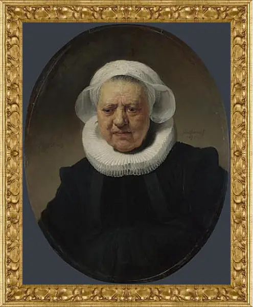 Картина в раме - Portrait of Aechje Claesdr. Рембрандт Картина в раме - Portrait of Aechje Claesdr. Рембрандт