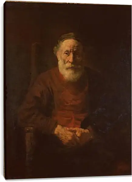Постер на подрамнике - Portrait of an Old Man in Red. Рембрандт Постер на подрамнике - Portrait of an Old Man in Red. Рембрандт