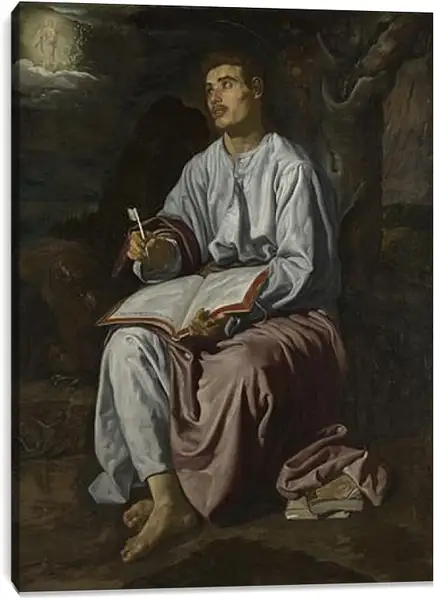 Постер на подрамнике - Saint John the Evangelist on the Island of patmos. Диего Веласкес Постер на подрамнике - Saint John the Evangelist on the Island of patmos. Диего Веласкес