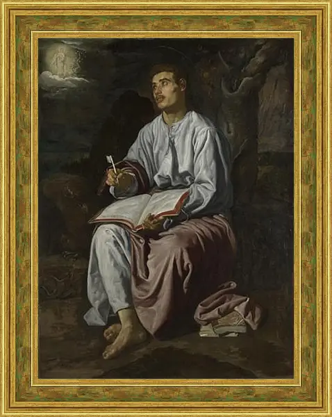 Картина в раме - Saint John the Evangelist on the Island of patmos. Диего Веласкес Картина в раме - Saint John the Evangelist on the Island of patmos. Диего Веласкес