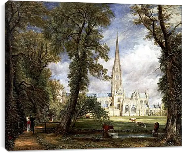 Постер на подрамнике - Salisbury Cathedral. Джон Констебл Постер на подрамнике - Salisbury Cathedral. Джон Констебл