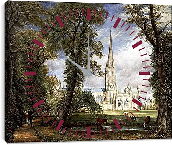 Часы картина - Salisbury Cathedral. Джон Констебл Часы картина - Salisbury Cathedral. Джон Констебл
