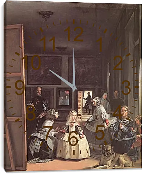 Часы картина - Las Meninas. Диего Веласкес Часы картина - Las Meninas. Диего Веласкес