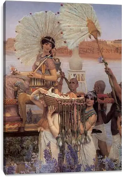 Постер на подрамнике - The Finding of Moses (Detail). Лоуренс Альма-Тадема Постер на подрамнике - The Finding of Moses (Detail). Лоуренс Альма-Тадема