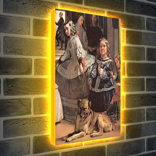 Лайтбокс световая панель - Las Meninas (Detail) Диего Веласкес Лайтбокс световая панель - Las Meninas (Detail) Диего Веласкес