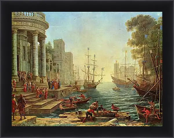 Картина в раме - Einschiffung der Heiligen Ursula. Лоррен Клод Картина в раме - Einschiffung der Heiligen Ursula. Лоррен Клод