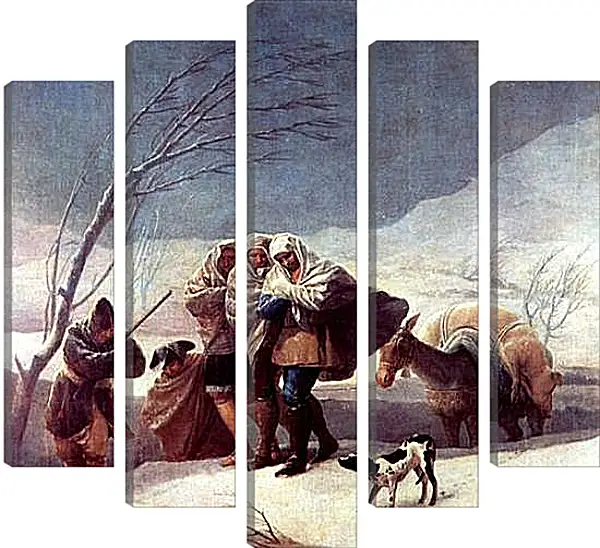Модульная картина - Der Schneesturm. Франсиско Гойя Модульная картина - Der Schneesturm. Франсиско Гойя