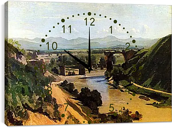Часы картина - Bruecke von Narni. Франсиско Гойя Часы картина - Bruecke von Narni. Франсиско Гойя