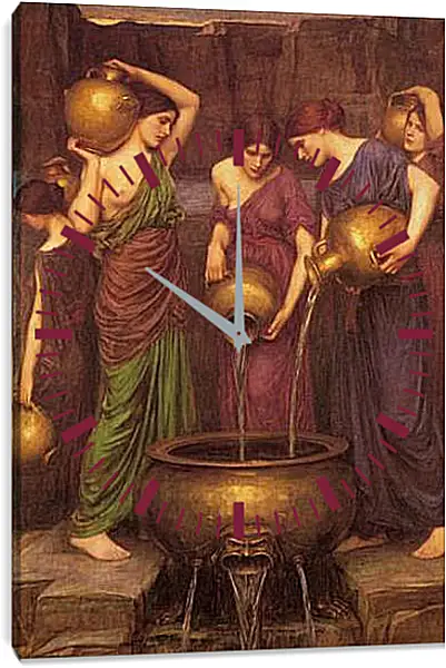 Часы картина - The Danaides. Джон Уотерхаус Часы картина - The Danaides. Джон Уотерхаус