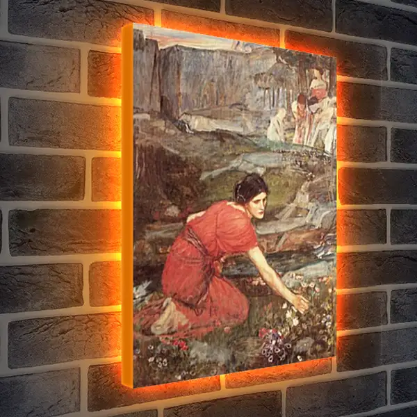 Лайтбокс световая панель - Study for the Maidens Picking Flowers by a Stream. Джон Уотерхауз Лайтбокс световая панель - Study for the Maidens Picking Flowers by a Stream. Джон Уотерхауз