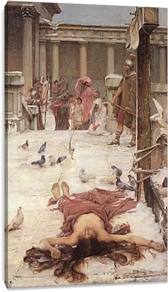 Постер на подрамнике - Saint Eulalia. Джон Уотерхаус Постер на подрамнике - Saint Eulalia. Джон Уотерхаус