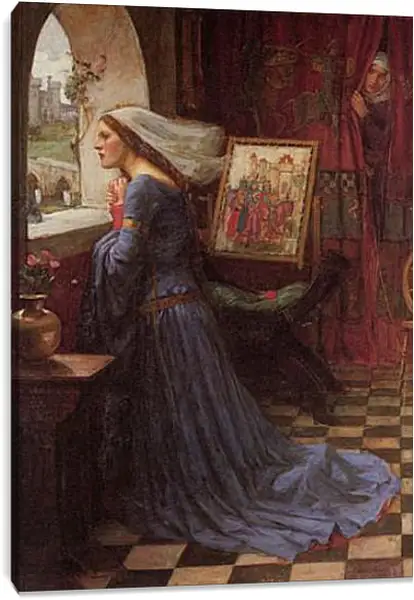 Постер на подрамнике - Fair Rosamund. Джон Уотерхаус Постер на подрамнике - Fair Rosamund. Джон Уотерхаус