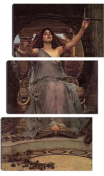 Модульная картина - Circe Offering the Cup to Ulysses. Джон Уотерхауз Модульная картина - Circe Offering the Cup to Ulysses. Джон Уотерхауз
