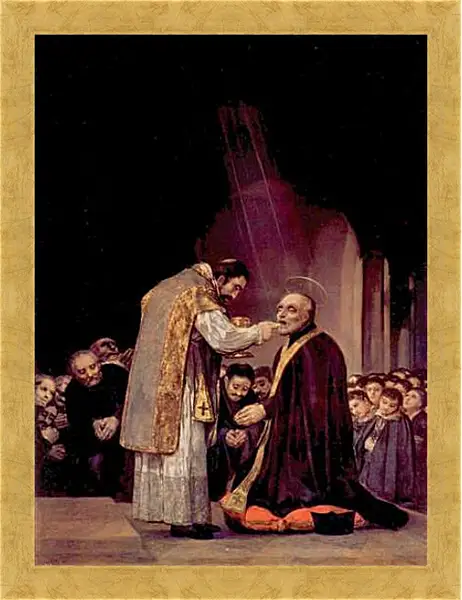 Картина в раме - The Last Communion of St. Joseph of Calasanza. Франсиско Гойя Картина в раме - The Last Communion of St. Joseph of Calasanza. Франсиско Гойя