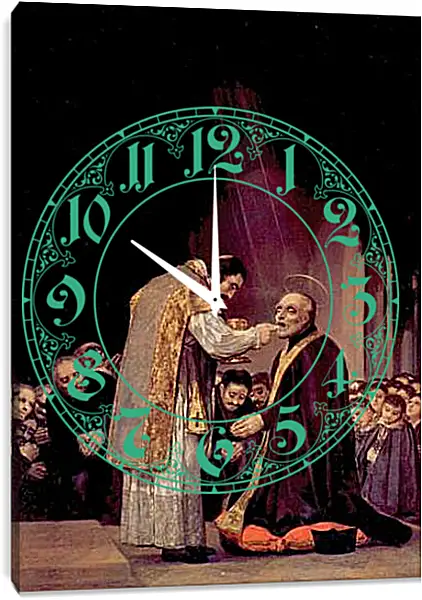 Часы картина - The Last Communion of St. Joseph of Calasanza. Франсиско Гойя Часы картина - The Last Communion of St. Joseph of Calasanza. Франсиско Гойя