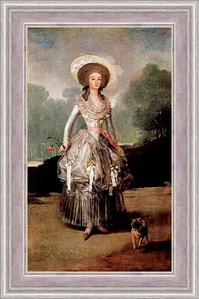 Картина в раме - La marquesa de Pontejos y Sandoval. Франсиско Гойя Картина в раме - La marquesa de Pontejos y Sandoval. Франсиско Гойя