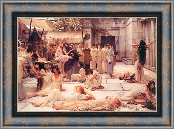 Картина в раме - The Women of Amphissa. Лоуренс Альма-Тадема Картина в раме - The Women of Amphissa. Лоуренс Альма-Тадема