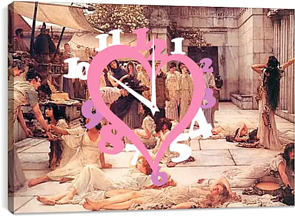 Часы картина - The Women of Amphissa. Лоуренс Альма-Тадема Часы картина - The Women of Amphissa. Лоуренс Альма-Тадема
