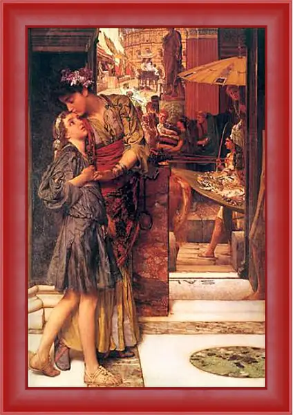 Картина в раме - The Parting Kiss. Лоуренс Альма-Тадема Картина в раме - The Parting Kiss. Лоуренс Альма-Тадема