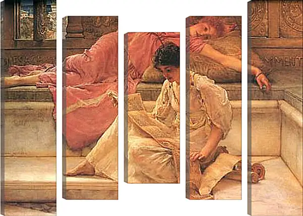 Модульная картина - The Favourite Poet. Лоуренс Альма-Тадема Модульная картина - The Favourite Poet. Лоуренс Альма-Тадема
