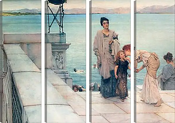 Модульная картина - A Kiss. Лоуренс Альма-Тадема Модульная картина - A Kiss. Лоуренс Альма-Тадема