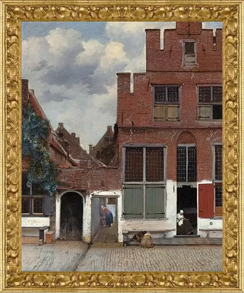 Картина в раме - Die kleine Strasse. Ян (Йоханнес) Вермеер Картина в раме - Die kleine Strasse. Ян (Йоханнес) Вермеер