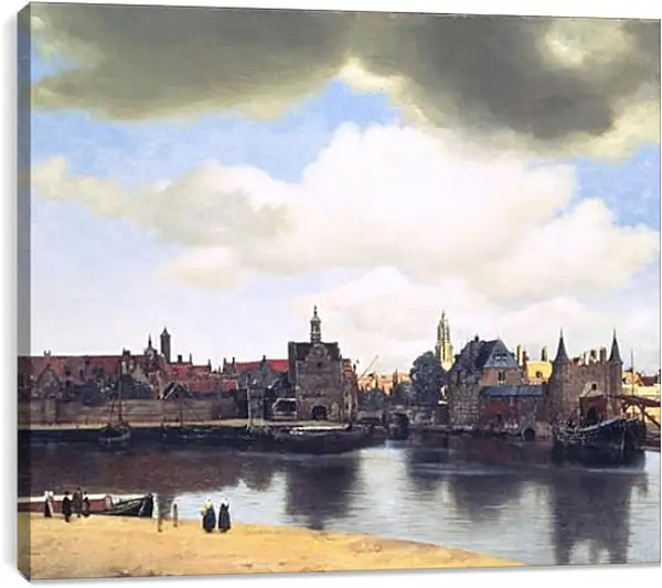 Постер на подрамнике - Ansicht von Delft. Ян (Йоханнес) Вермеер Постер на подрамнике - Ansicht von Delft. Ян (Йоханнес) Вермеер