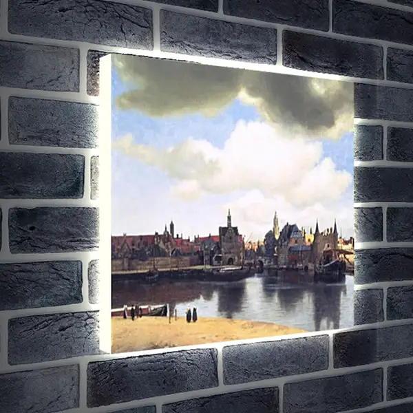 Лайтбокс световая панель - Ansicht von Delft. Ян (Йоханнес) Вермеер Лайтбокс световая панель - Ansicht von Delft. Ян (Йоханнес) Вермеер