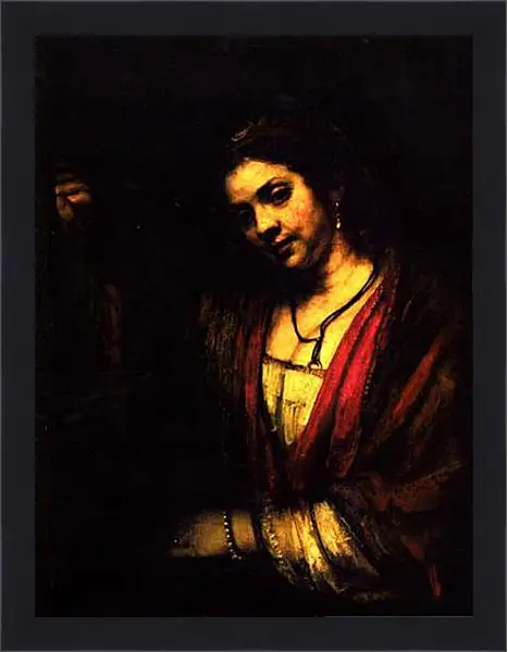 Картина в раме - Woman in a doorway. Рембрандт Картина в раме - Woman in a doorway. Рембрандт