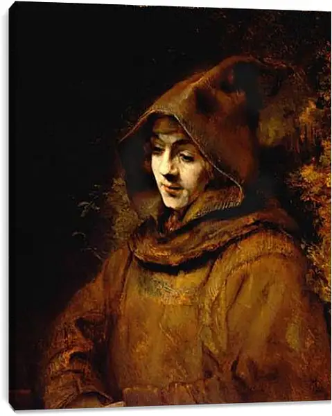 Постер на подрамнике - Portrait of His Son Titus. Рембрандт Постер на подрамнике - Portrait of His Son Titus. Рембрандт