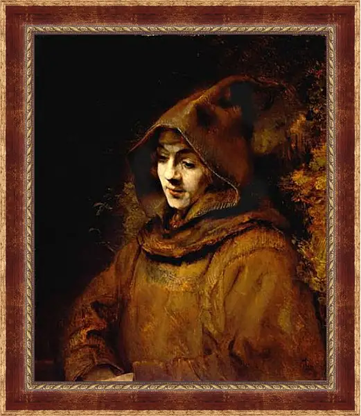 Картина в раме - Portrait of His Son Titus. Рембрандт Картина в раме - Portrait of His Son Titus. Рембрандт
