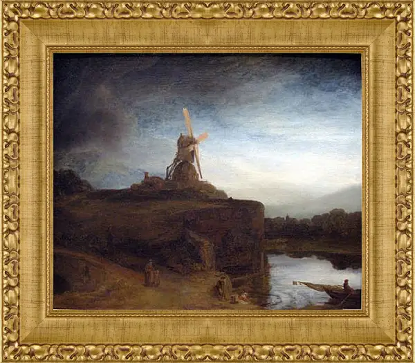 Картина в раме - Die Muehle. Рембрандт Картина в раме - Die Muehle. Рембрандт