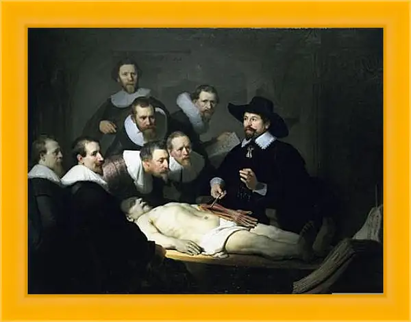 Картина в раме - Die Anatomie des Dr Tulp. Рембрандт Картина в раме - Die Anatomie des Dr Tulp. Рембрандт