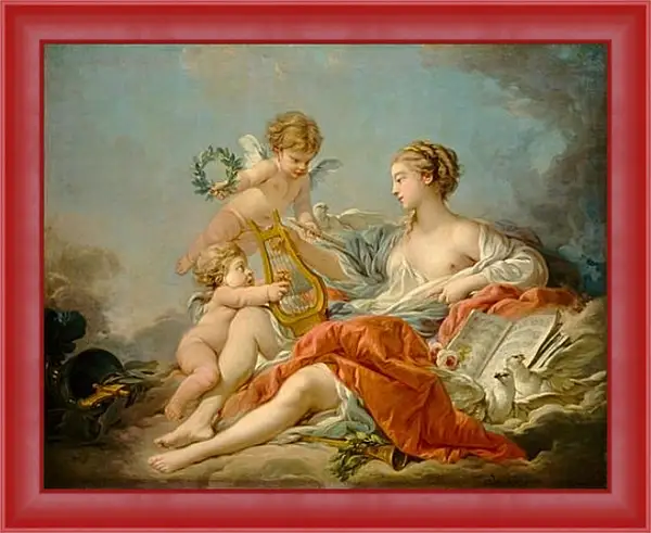 Картина в раме - Allegory of Music. Франсуа Буше Картина в раме - Allegory of Music. Франсуа Буше