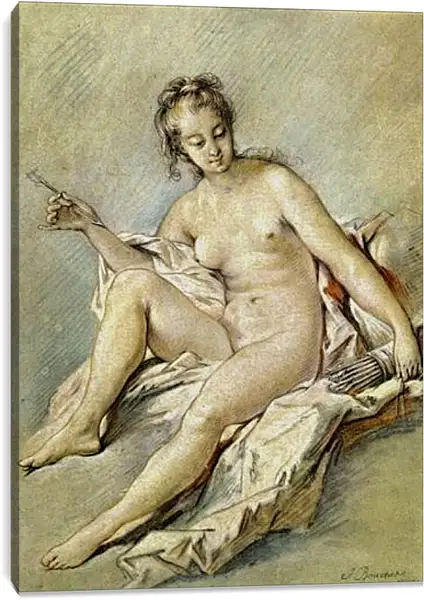Постер на подрамнике - Venus with Arrow. Франсуа Буше Постер на подрамнике - Venus with Arrow. Франсуа Буше