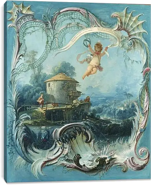 Постер на подрамнике - The Enchanted Home. Франсуа Буше Постер на подрамнике - The Enchanted Home. Франсуа Буше