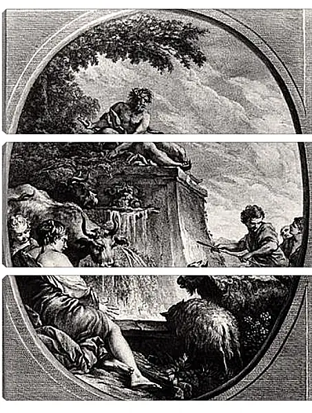Модульная картина - Shepherds at a Fountain. Франсуа Буше Модульная картина - Shepherds at a Fountain. Франсуа Буше