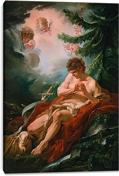 Постер на подрамнике - Saint John the Baptist. Франсуа Буше Постер на подрамнике - Saint John the Baptist. Франсуа Буше