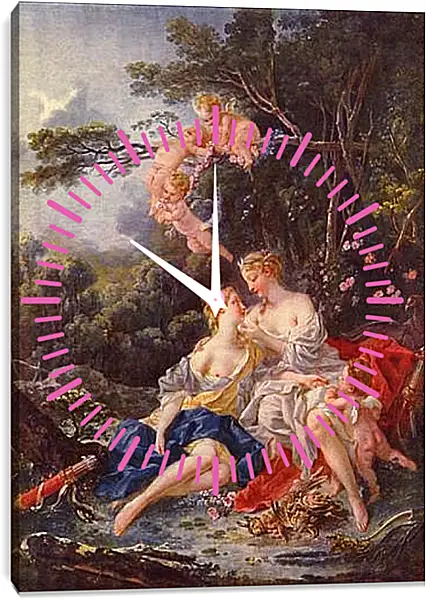 Часы картина - Jupiter and Callisto. Франсуа Буше Часы картина - Jupiter and Callisto. Франсуа Буше