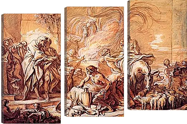 Модульная картина - Jacob Leaving Laban. Франсуа Буше Модульная картина - Jacob Leaving Laban. Франсуа Буше