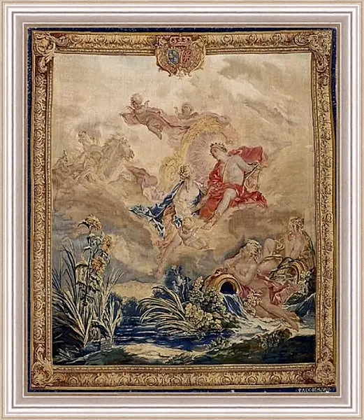 Картина в раме - Apollo and Clytie, tapestry by Beauvais Tapestry Manufactory designed by Francois Boucher. Франсуа Буше Картина в раме - Apollo and Clytie, tapestry by Beauvais Tapestry Manufactory designed by Francois Boucher. Франсуа Буше