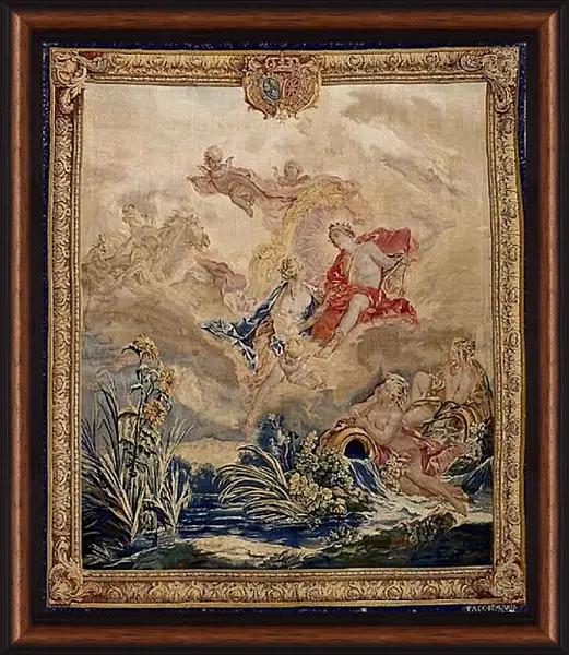 Картина в раме - Apollo and Clytie, tapestry by Beauvais Tapestry Manufactory designed by Francois Boucher. Франсуа Буше Картина в раме - Apollo and Clytie, tapestry by Beauvais Tapestry Manufactory designed by Francois Boucher. Франсуа Буше