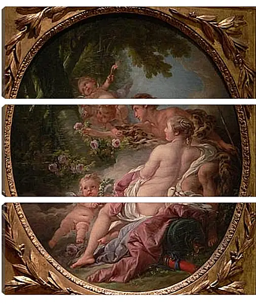 Модульная картина - Angelica and Medoro. Франсуа Буше Модульная картина - Angelica and Medoro. Франсуа Буше
