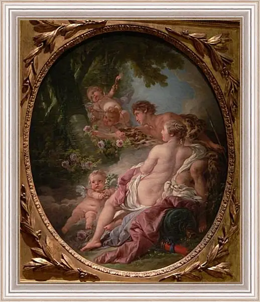 Картина в раме - Angelica and Medoro. Франсуа Буше Картина в раме - Angelica and Medoro. Франсуа Буше