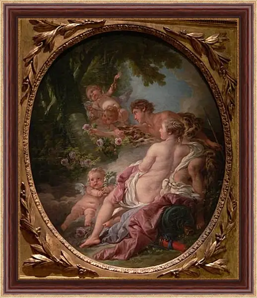 Картина в раме - Angelica and Medoro. Франсуа Буше Картина в раме - Angelica and Medoro. Франсуа Буше