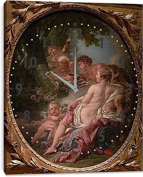 Часы картина - Angelica and Medoro. Франсуа Буше Часы картина - Angelica and Medoro. Франсуа Буше