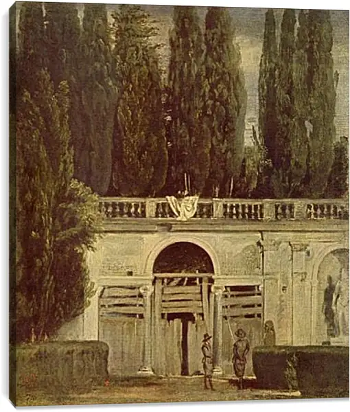 Постер на подрамнике - Villa Medici, Grotto-Loggia Facade. Диего Веласкес Постер на подрамнике - Villa Medici, Grotto-Loggia Facade. Диего Веласкес